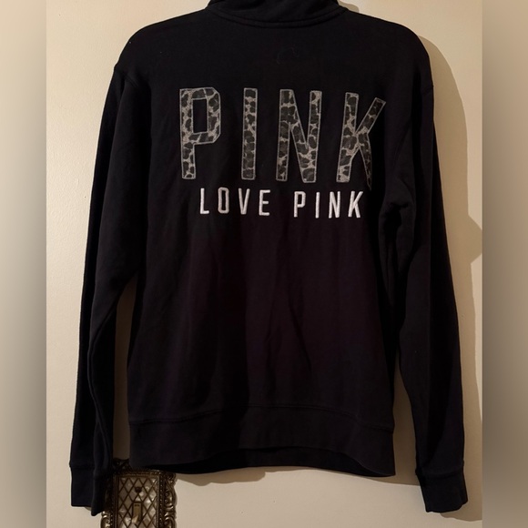 PINK Victoria's Secret Black Sweatshirt - Picture 1 of 3